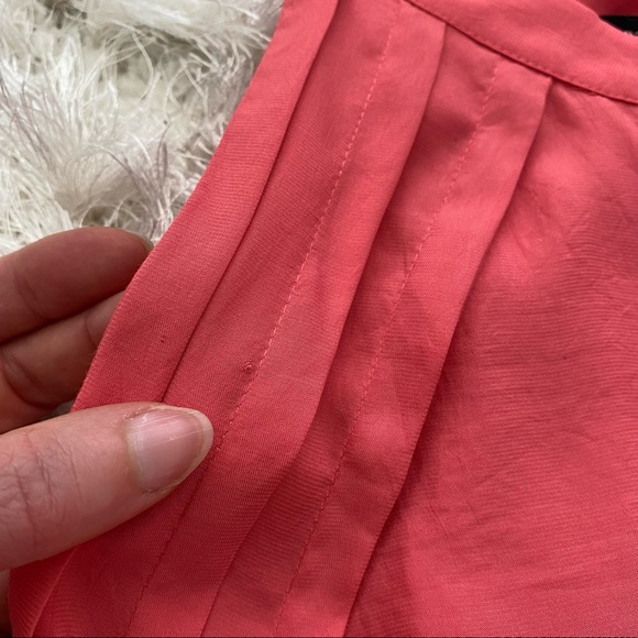 Nanette Lepore Silk Dress Button Front Coral Medium - Picture 14 of 15